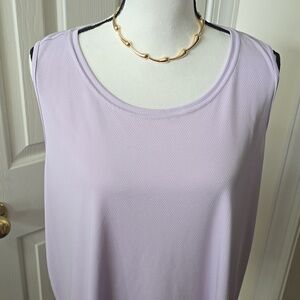 TEK GEAR BRAND WOMEN'S PLUS SIZE LIGHT PURPLE ATHLETIC TANK TOP SIZE 1X